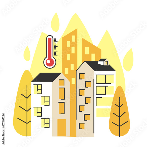 Global warming causing climate change and abnormal heat waves