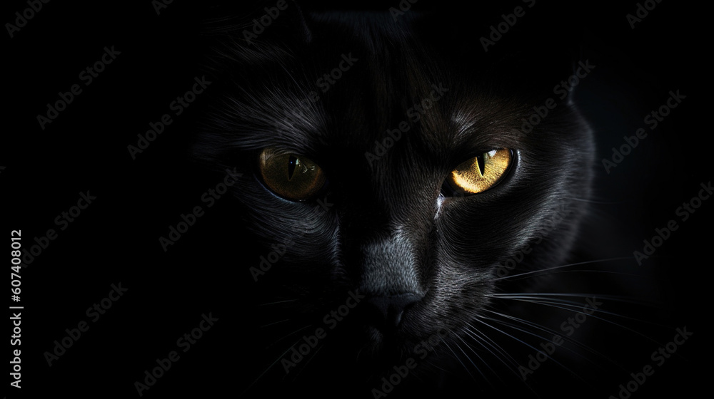A mesmerizing close-up portrait of a cat A mesmerizing close-up portrait of a cat