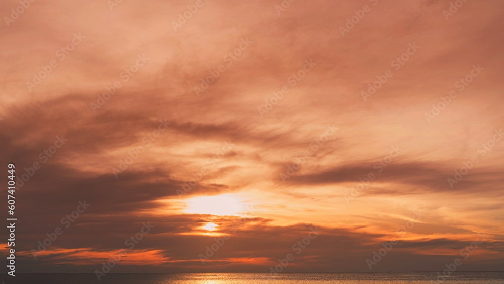 beautiful clouds over the sea sunset pictures Patong Phuket Thailand