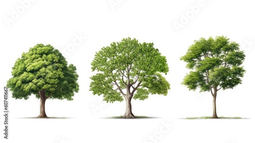 illustration set sycamore tree