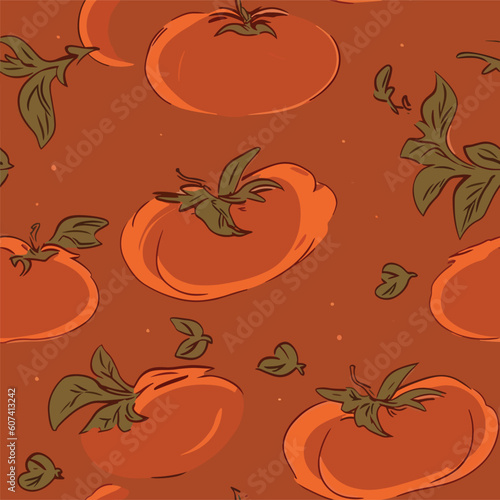Seamless Colorful Tomato Pattern.

Seamless pattern of tomatos in colorful style. Add color to your digital project with our pattern!