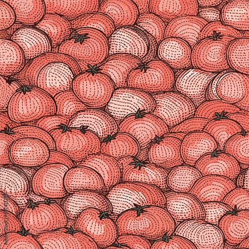 Seamless Colorful Tomato Pattern.

Seamless pattern of tomatos in colorful style. Add color to your digital project with our pattern!