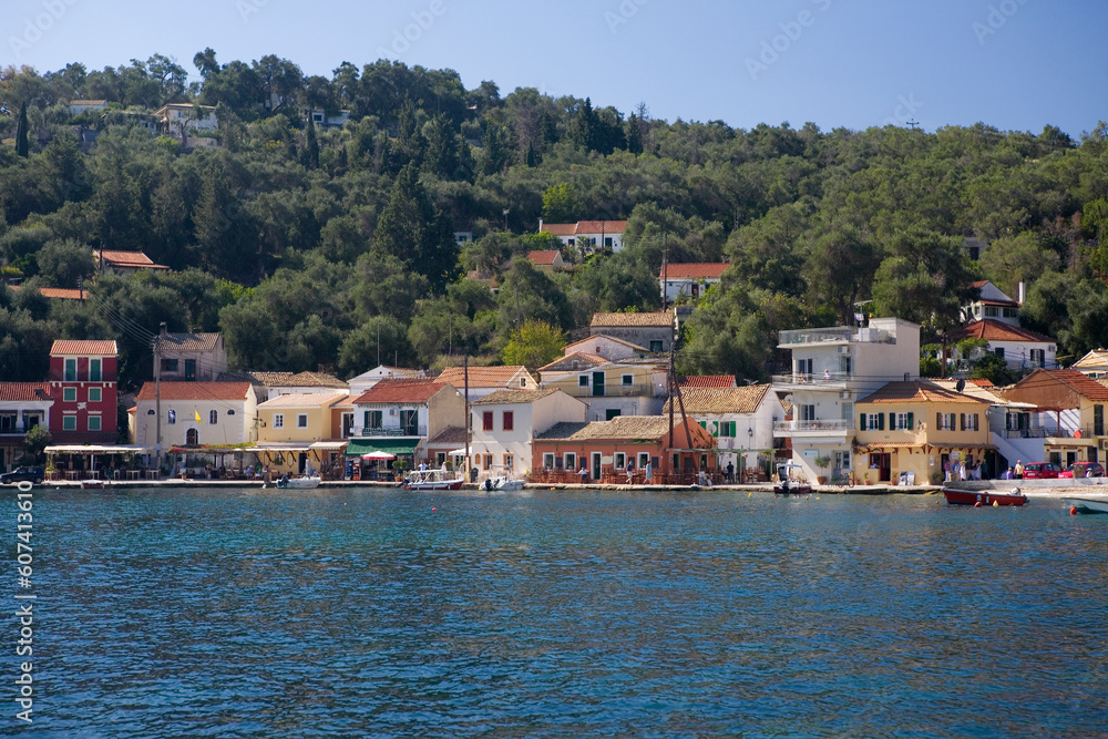 The beautiful harbourside village of Loggos, Paxos, Greece