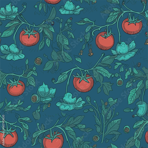 Seamless Colorful Tomato Pattern.

Seamless pattern of tomatos in colorful style. Add color to your digital project with our pattern!