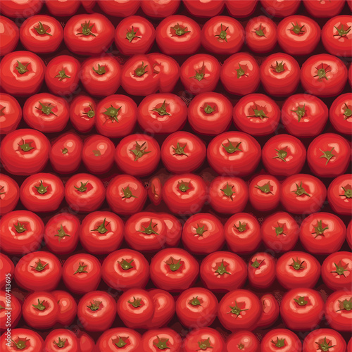 Seamless Colorful Tomato Pattern.

Seamless pattern of tomatos in colorful style. Add color to your digital project with our pattern!