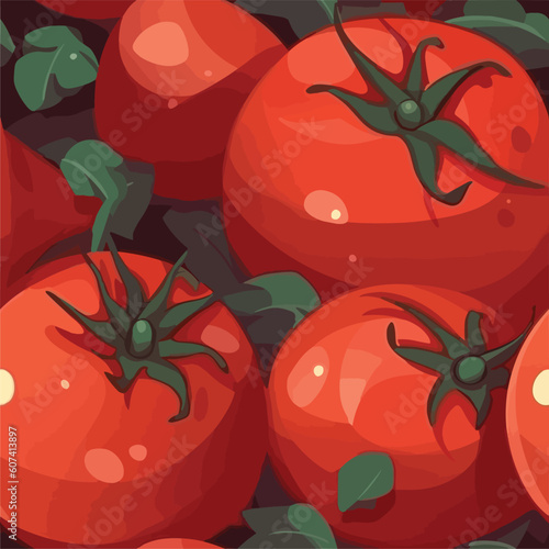 Seamless Colorful Tomato Pattern.

Seamless pattern of tomatos in colorful style. Add color to your digital project with our pattern!