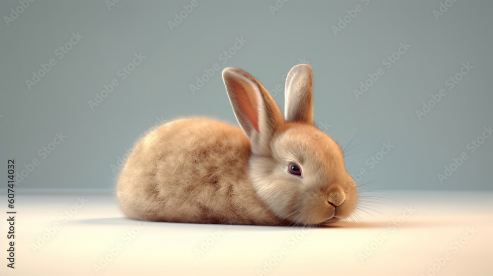 Bunny rabbit laying down illustration Bunny rabbit laying down illustration