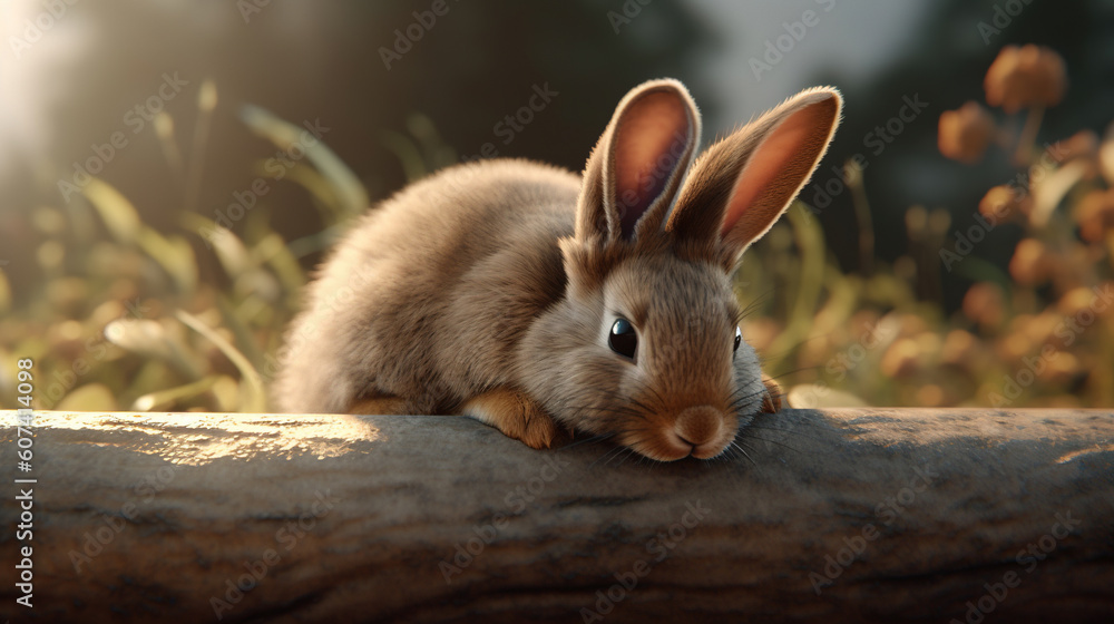 Bunny rabbit laying down illustration Bunny rabbit laying down illustration
