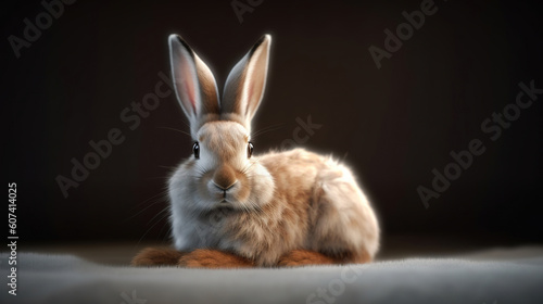Bunny rabbit laying down illustration