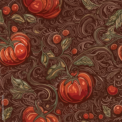 Seamless Colorful Tomato Pattern.

Seamless pattern of tomatos in colorful style. Add color to your digital project with our pattern!