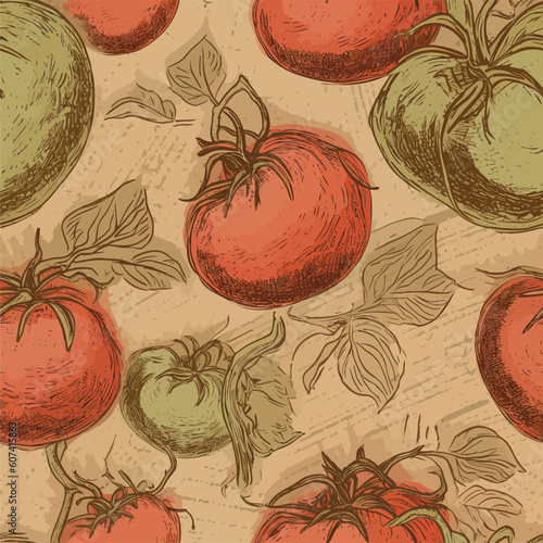Seamless Colorful Tomato Pattern.

Seamless pattern of tomatos in colorful style. Add color to your digital project with our pattern!