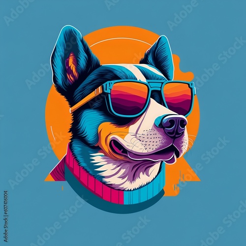 dog with sunglasses © Onvto