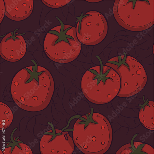 Seamless Colorful Tomato Pattern.

Seamless pattern of tomatos in colorful style. Add color to your digital project with our pattern!
