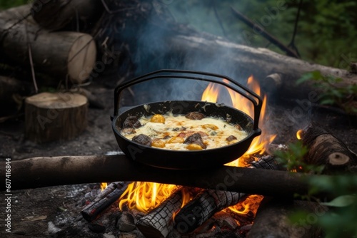 campfire cookbook, with recipes for easy and delicious outdoor meals, created with generative ai