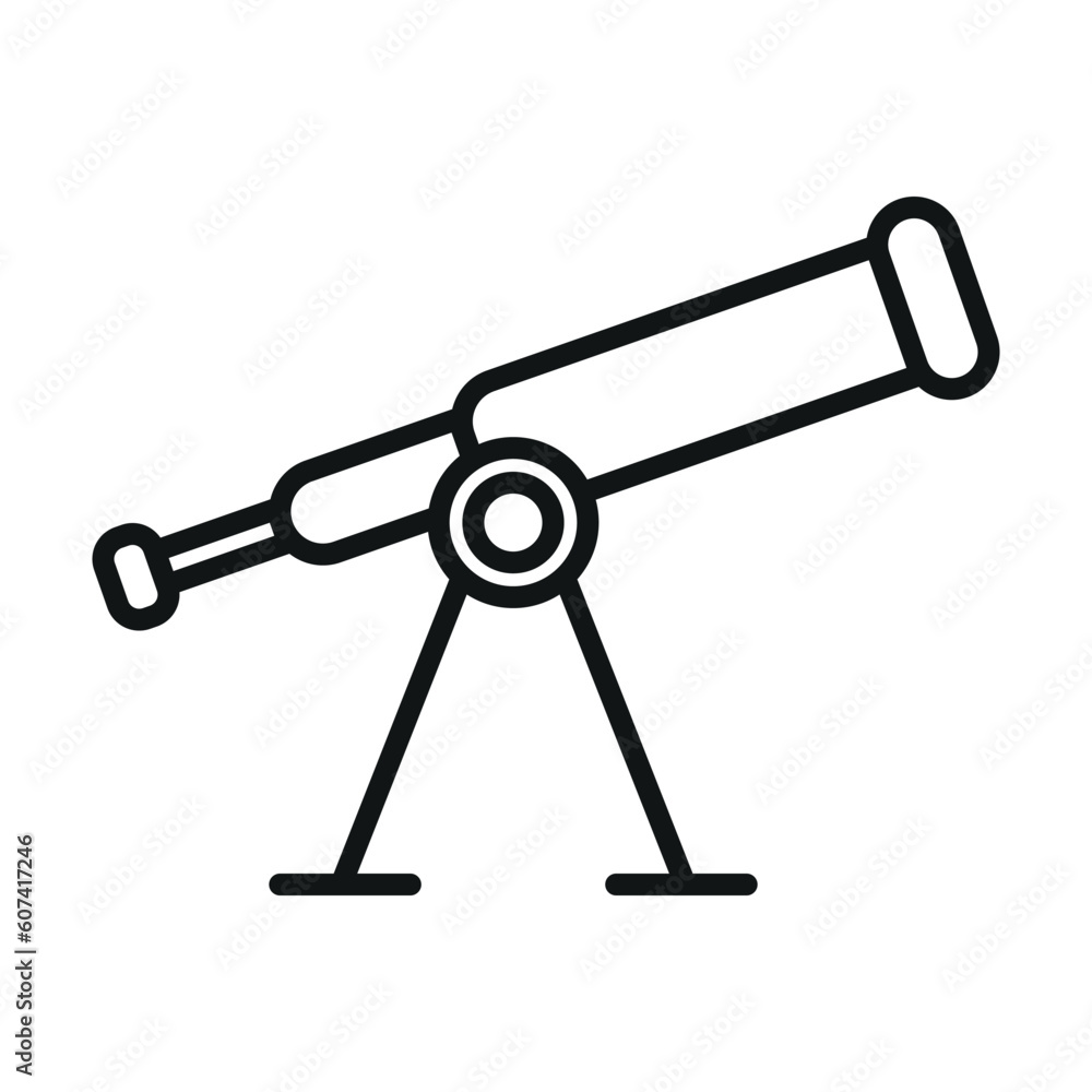 telescope sign symbol vector icon telescope sign symbol vector icon