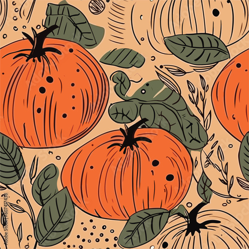 Seamless Colorful Tomato Pattern.

Seamless pattern of tomatos in colorful style. Add color to your digital project with our pattern!