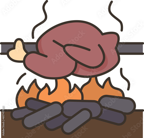roasting  icon