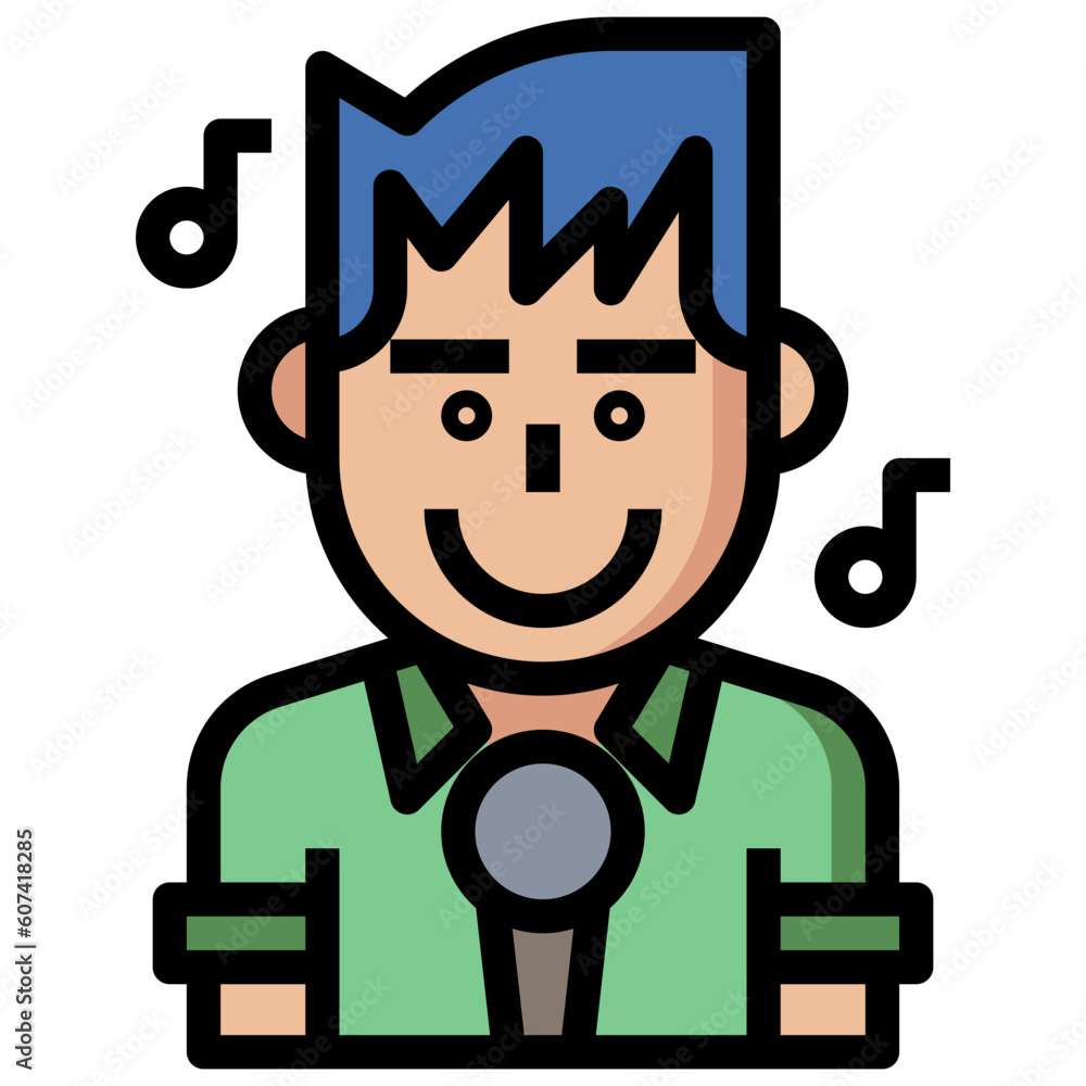 sing line icon,linear,outline,graphic,illustration