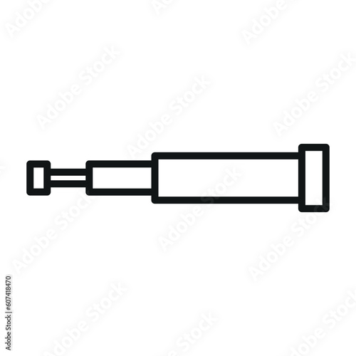 telescope sign symbol vector icon