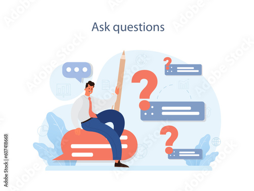 Ask questions to deal with judgement at work. Employee dealing