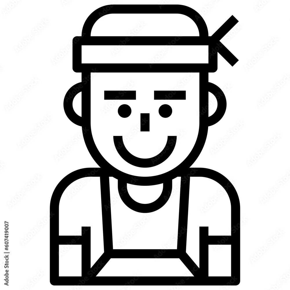 chef line icon,linear,outline,graphic,illustration chef line icon,linear,outline,graphic,illustration