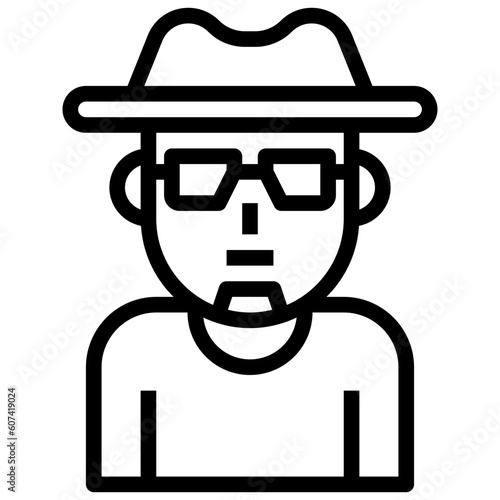 Εκτύπωση καμβά heisenberg line icon,linear,outline,graphic,illustration