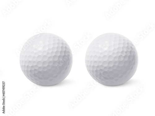 Golf ball, transparent background