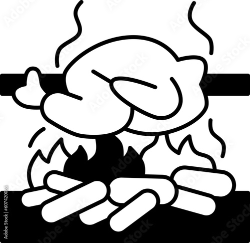 roasting  icon