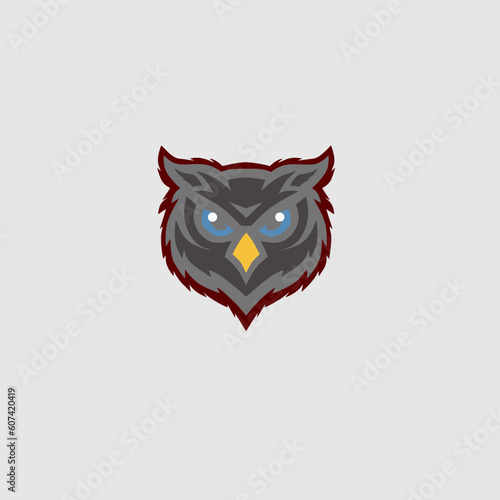 Owl mascot logo design
