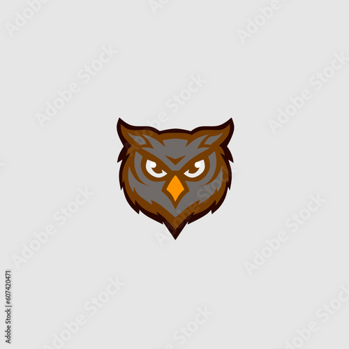 Owl mascot logo design