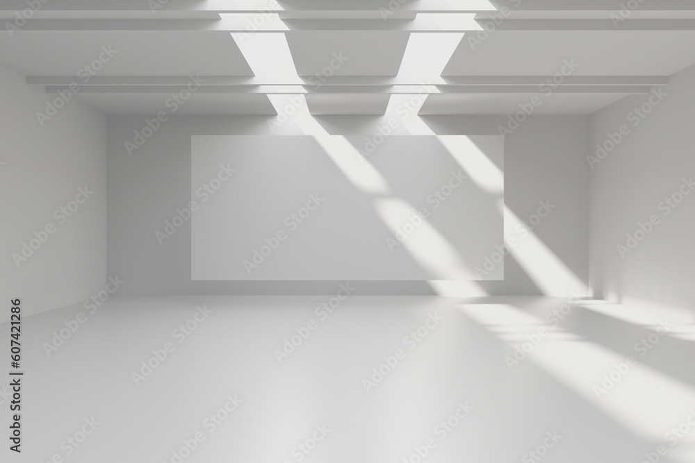 Empty Room. Abstract Futuristic Interior Empty Room. Abstract Futuristic Interior