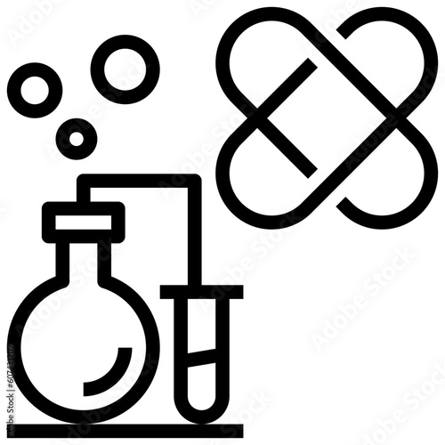 flasks line icon,linear,outline,graphic,illustration