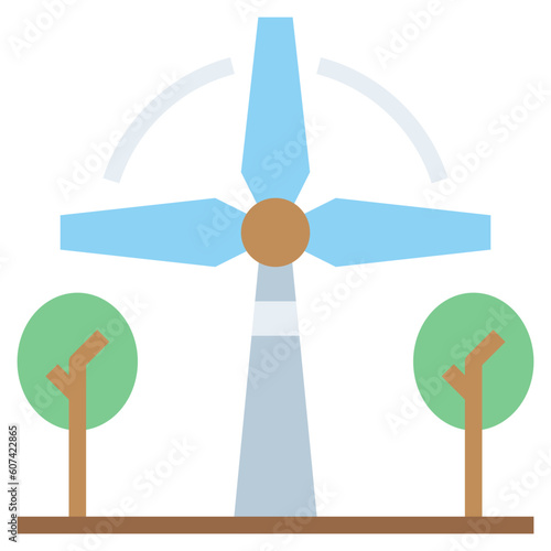eolic energy line icon,linear,outline,graphic,illustration