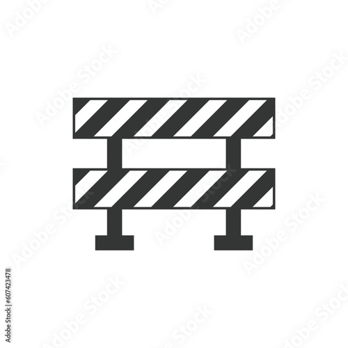 Barrier icon on white background