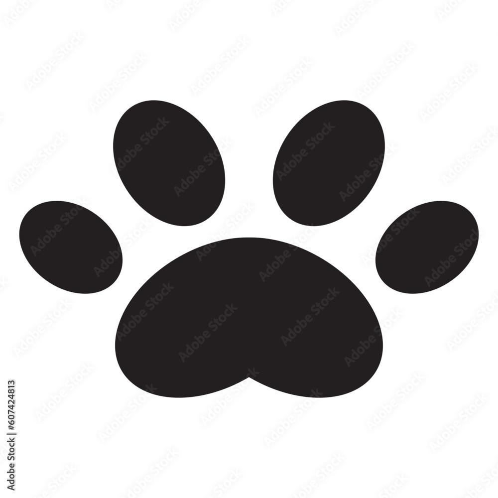 Paw Print icon. Vector,Dog or cat paw print flat icon for animal Paw Print icon. Vector,Dog or cat paw print flat icon for animal