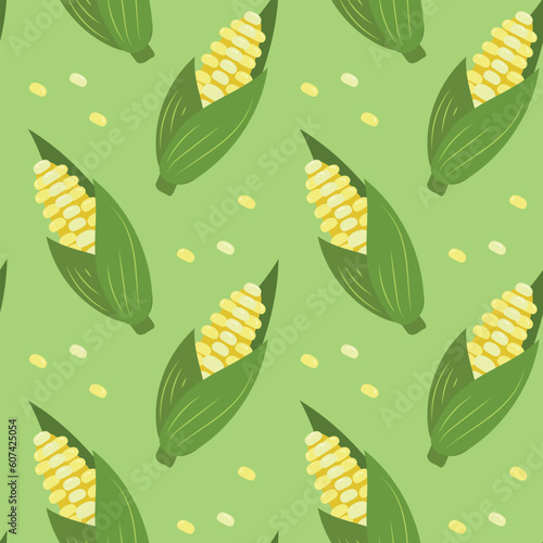 Cute seamless pattern with vegetables