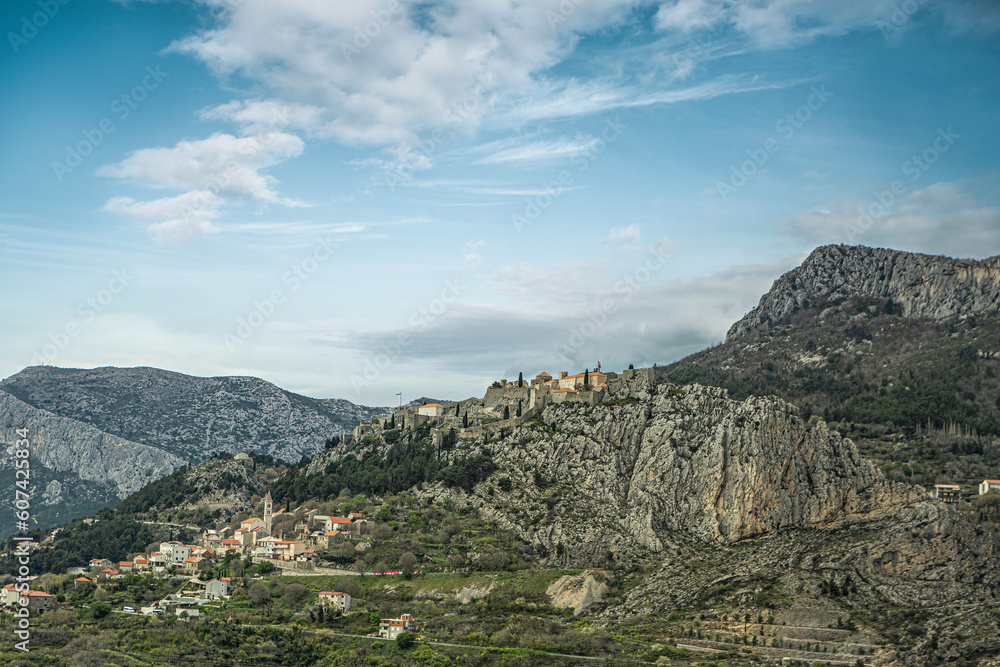 View at Fortress Klis near Split, Dalmatia, Croatia