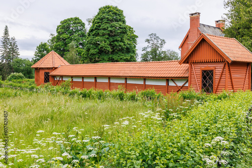 Old kegel house at Ryfors in Sweden photo