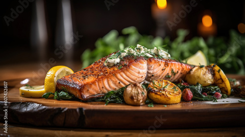 Smoky salmon grilled delight