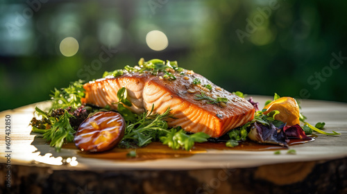 Smoky salmon grilled delight