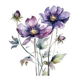 Purple Flowers, Purple Flower Arrangements, Violet Flowers, AI Generated