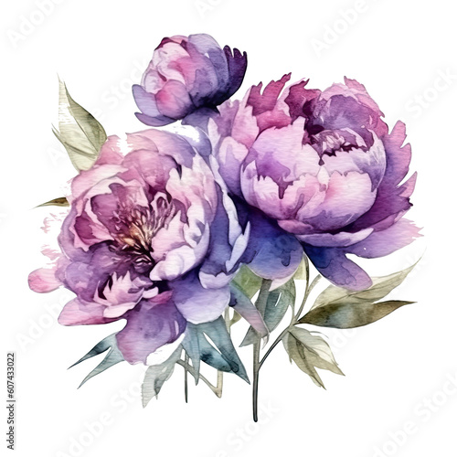 Purple Flowers, Purple Flower Arrangements, Violet Flowers, AI Generated © Dave