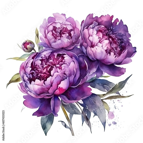 Purple Flowers, Purple Flower Arrangements, Violet Flowers, AI Generated