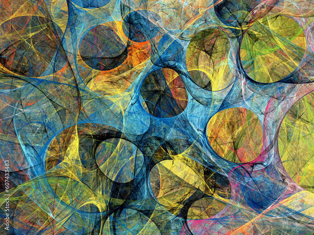 blue and yellow abstract fractal background 3d rendering illustration blue and yellow abstract fractal background 3d rendering illustration