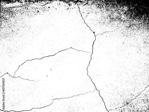 crack ground for abstract background on white background