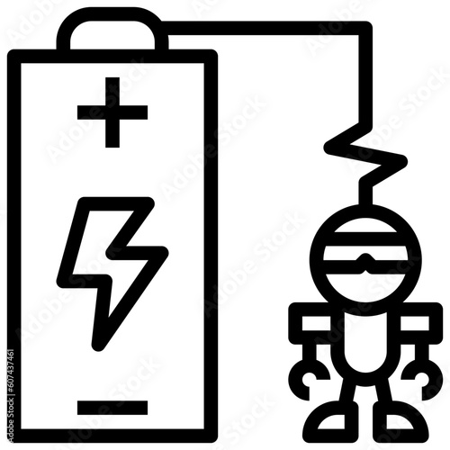 rechargeable battery line icon,linear,outline,graphic,illustration