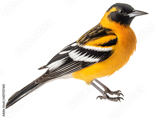 Oriole bird on the transparent background PNG. AI generative 