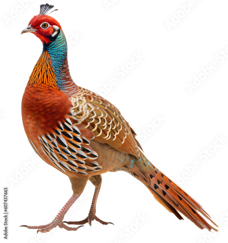 pheasant, partridge isolated on the transparent background PNG. AI generative.