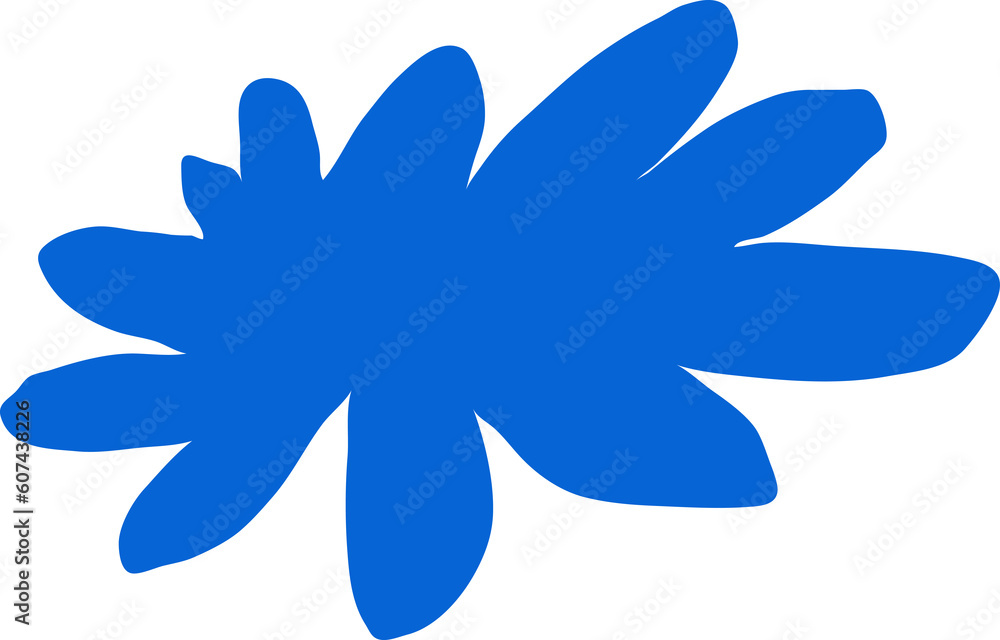 Fototapeta premium Blue Blob Flower