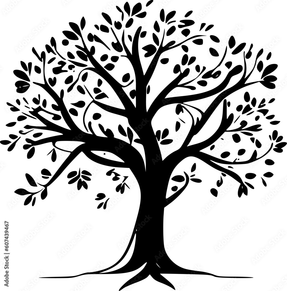 Tree of Life | Black and White Vector illustration Tree of Life | Black and White Vector illustration